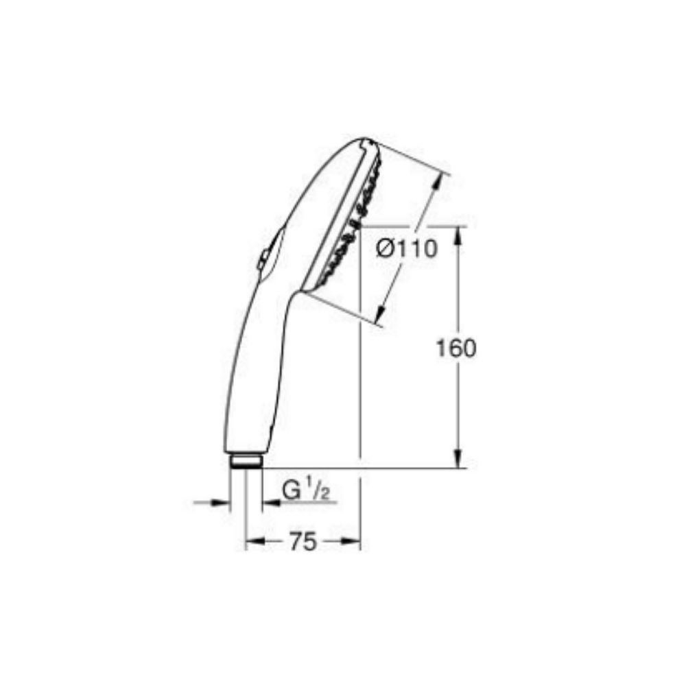 Tay sen tắm 2 chế độ Tempesta 110 GROHE 26161003