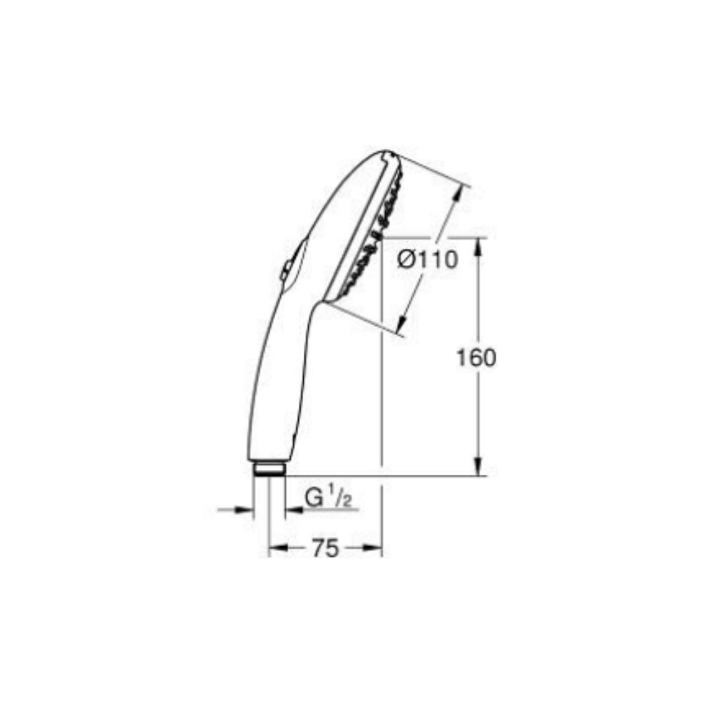 Tay sen tắm 2 chế độ Tempesta 110 GROHE 261612433