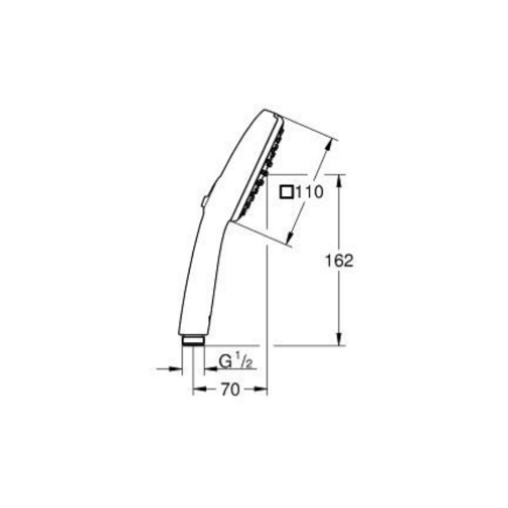 Tay sen tắm 2 chế độ Tempesta Cube 110 GROHE 26746003