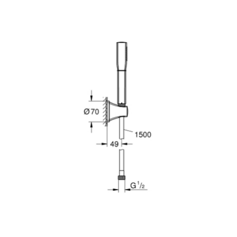 Bộ tay sen tắm Grandera Stick GROHE 26901IG0