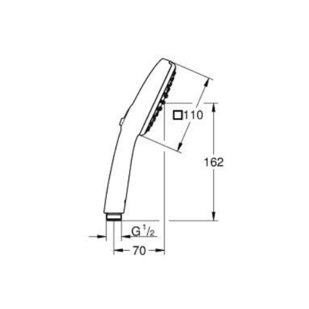 Tay sen tắm 2 chế độ Tempesta Cube 110 GROHE 26902003