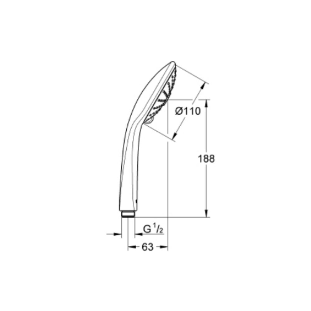 Tay sen tắm 3 chế độ Tempesta 110 GROHE 27221001
