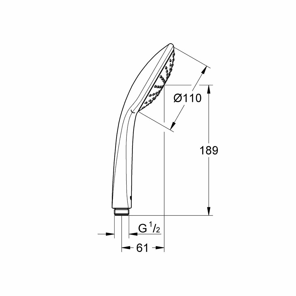 Tay sen tắm Euphoria 110 Mono GROHE 27265000