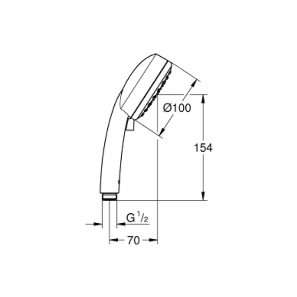 Tay sen tắm 2 chế độ Tempesta Cosmopolitan 100 GROHE 27571001