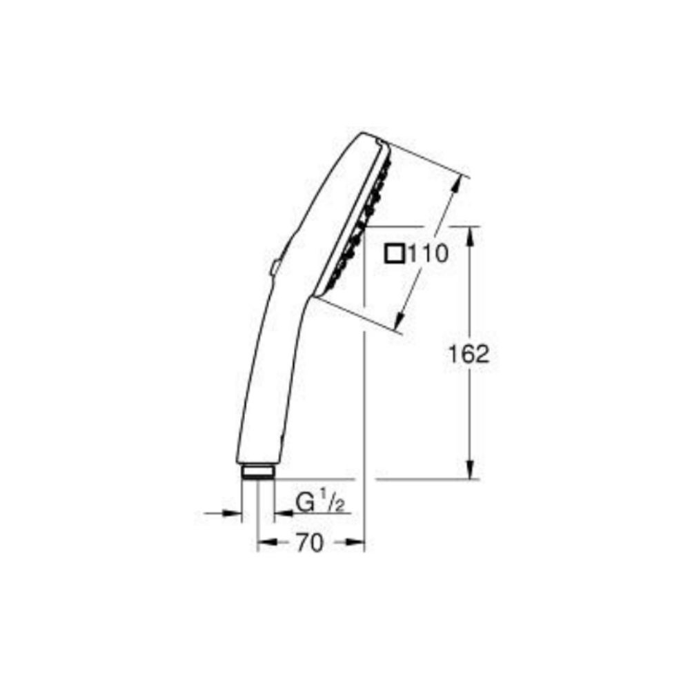 Tay sen tắm 3 chế độ Tempesta Cube 110 GROHE 27574003