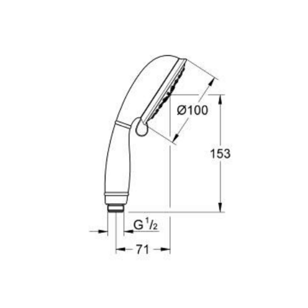 Tay sen tắm 4 chế độ Tempesta Rustic 100 GROHE 27608000