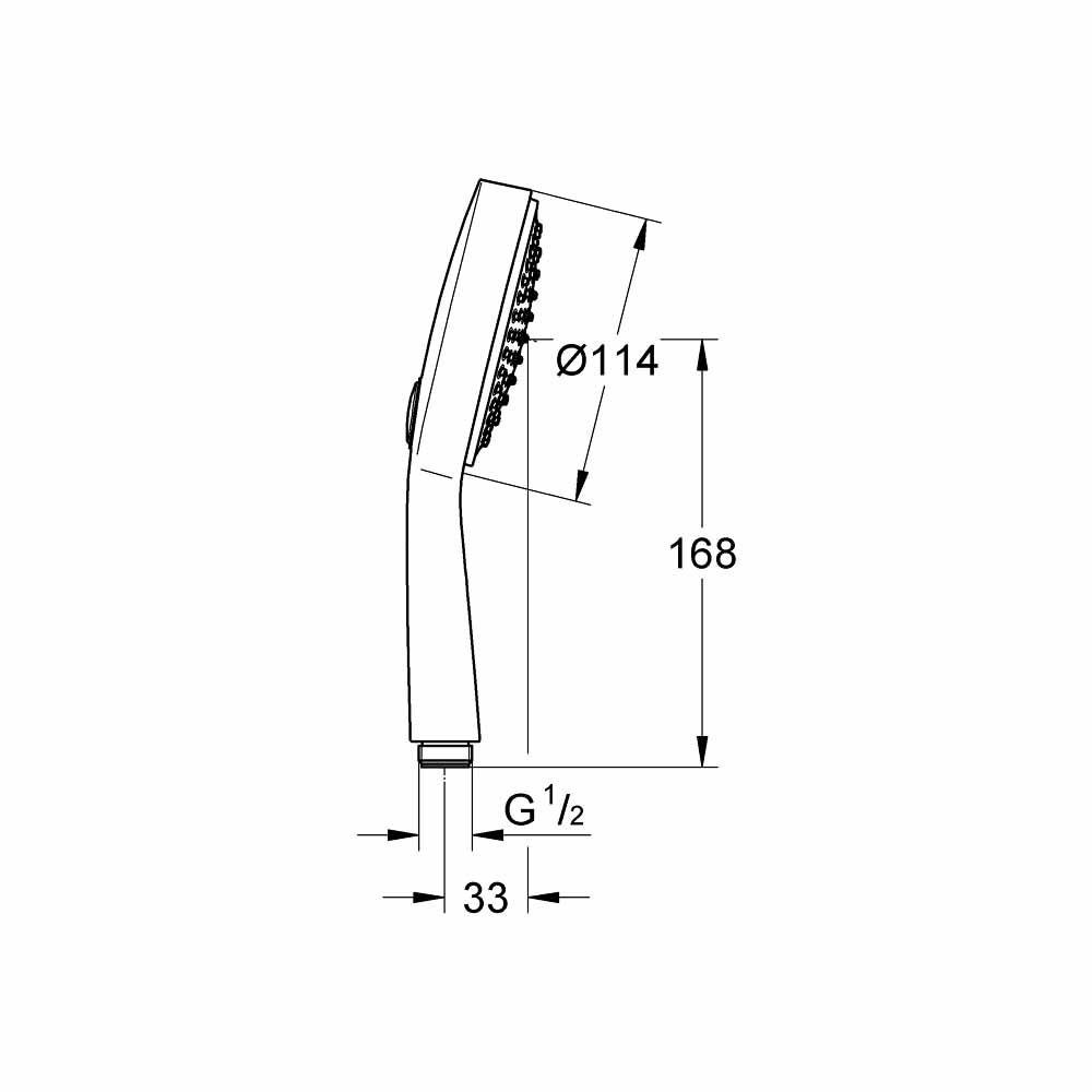 Tay sen tắm 2 chế độ Power&Soul Cosmopolitan 115 GROHE 27661000