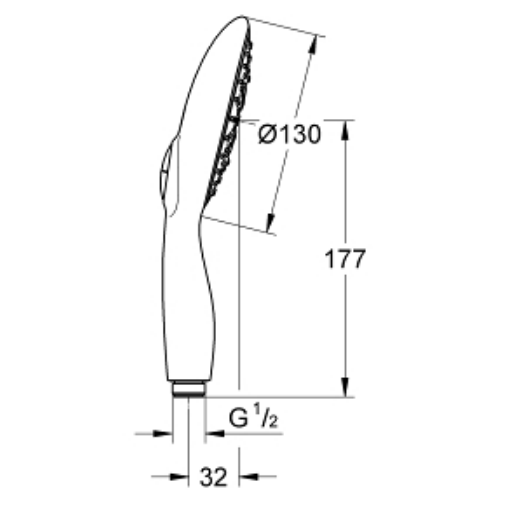 Tay sen tắm Power&Soul 130 Grohe 27673000