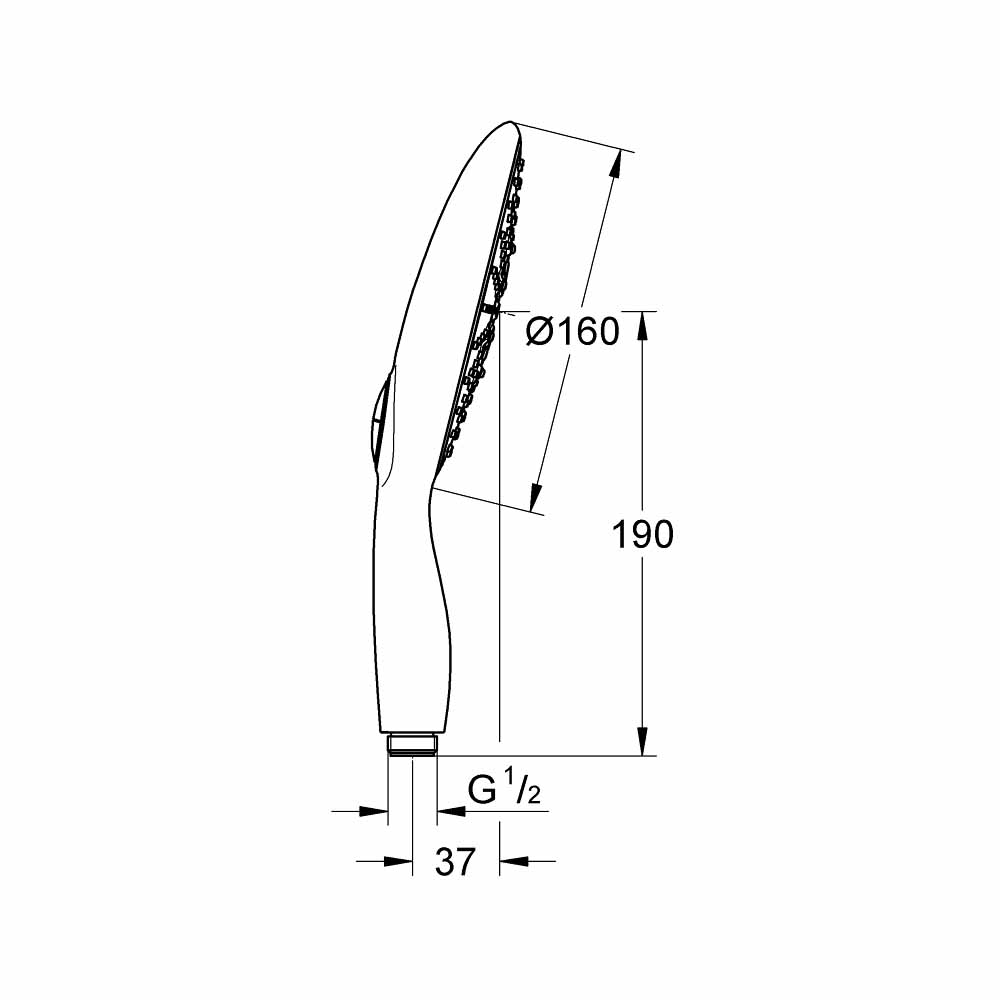 Tay sen tắm 4 chế độ Power&Soul 160 GROHE 27675000