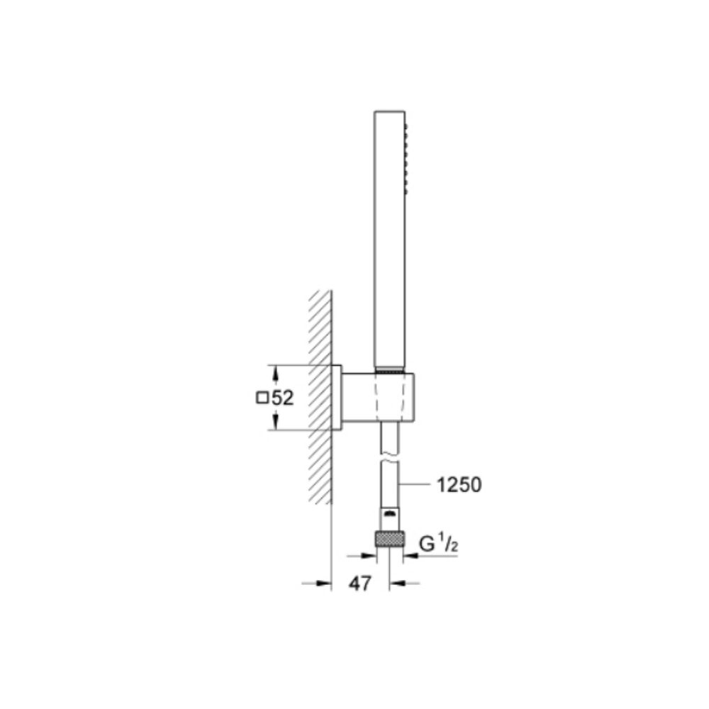 Bộ tay sen tắm Euphoria Cube Stick GROHE 27703000