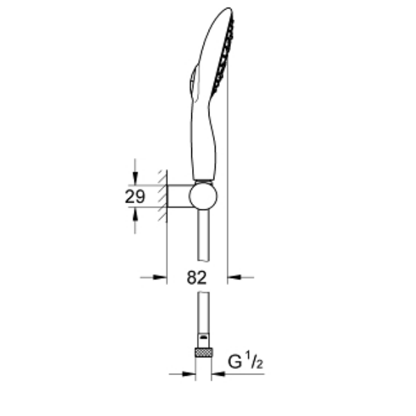 Bộ tay và gác sen Power Soul 130 Grohe 27742000
