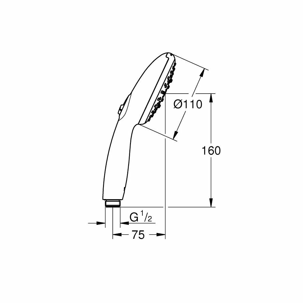 Tay sen tắm 3 chế độ Tempesta 110 GROHE 28261003