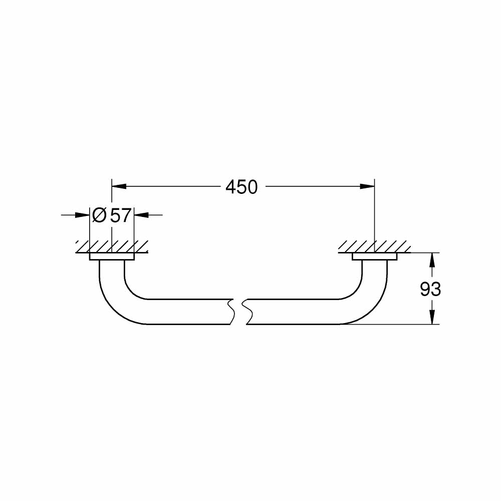 Thanh tay vịn Essentials GROHE 40793001