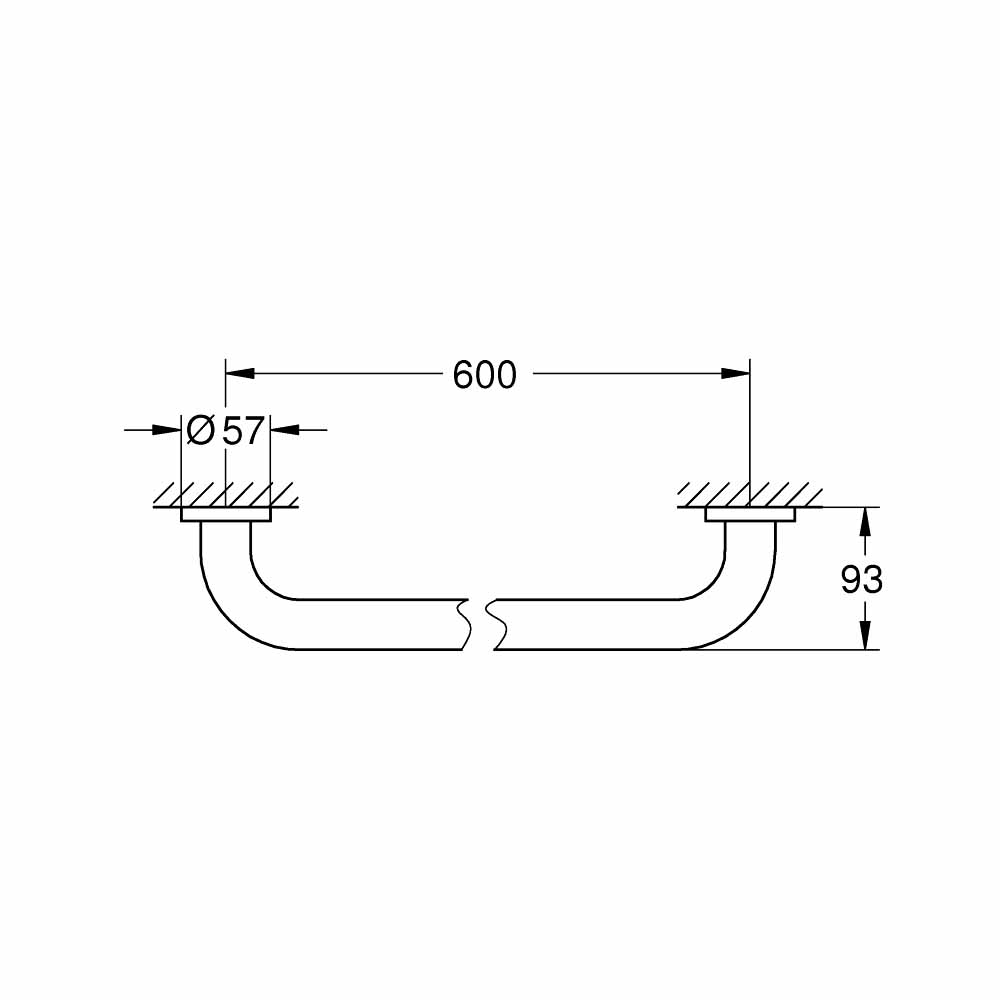Thanh tay vịn Essentials GROHE 40794001