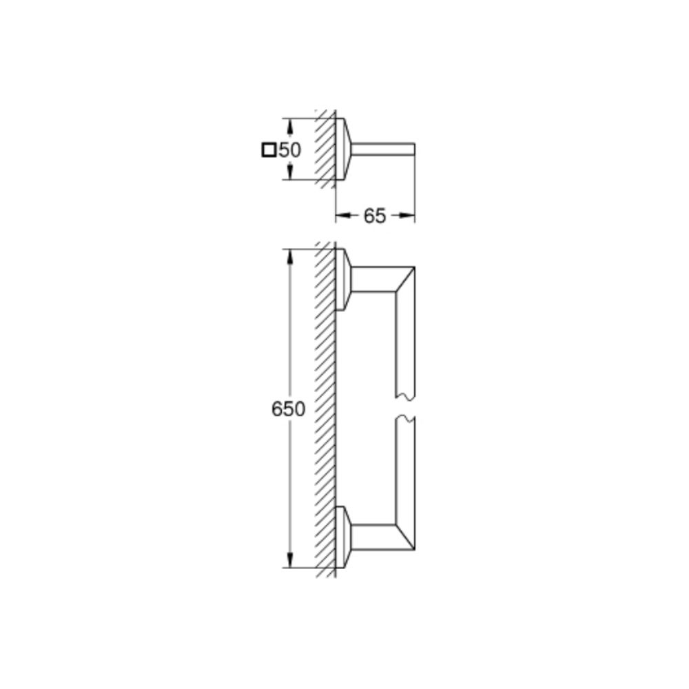 Thanh treo khăn Allure Brilliant GROHE 40896000