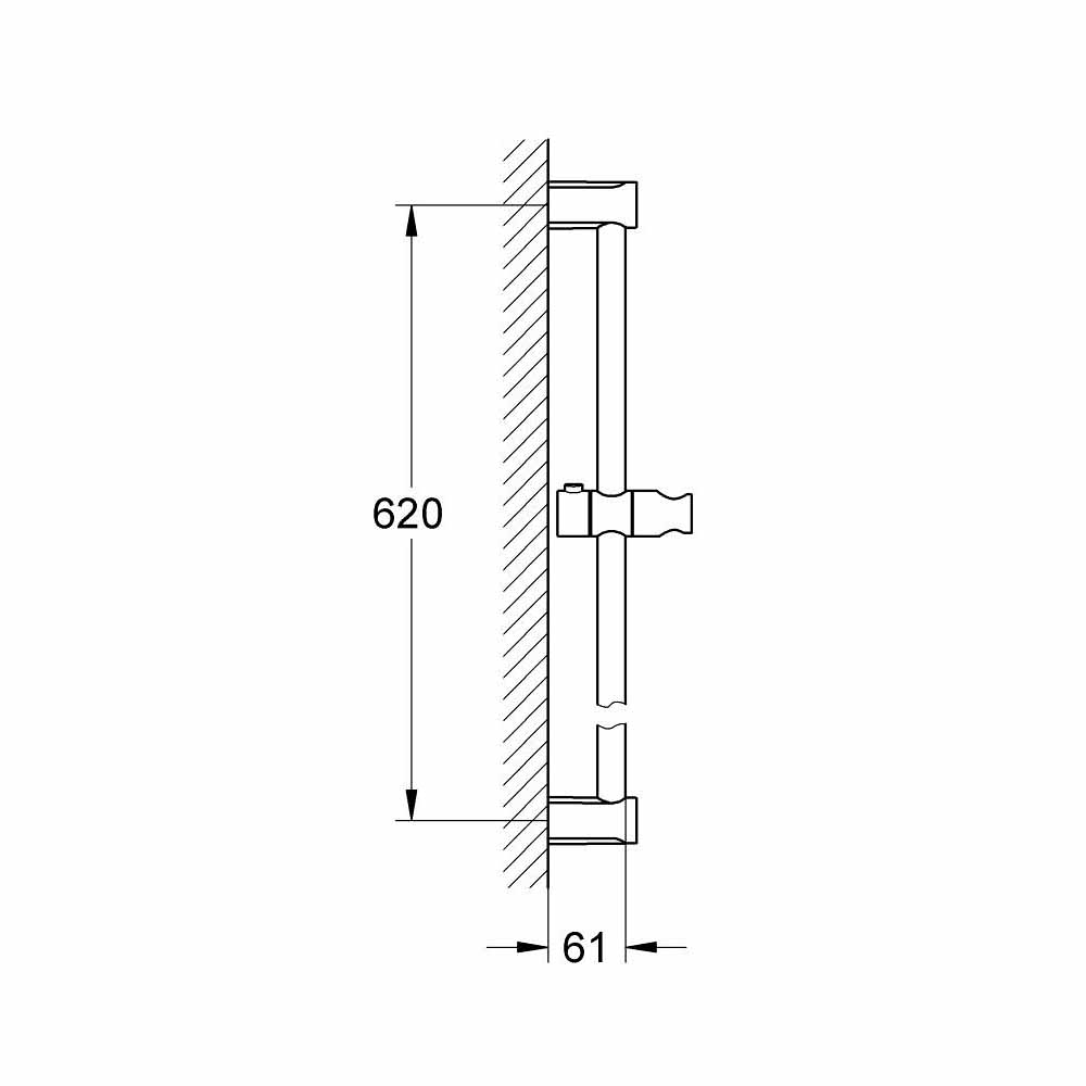 Thanh trượt tay sen Tempesta Cosmopolitan GROHE 27521000