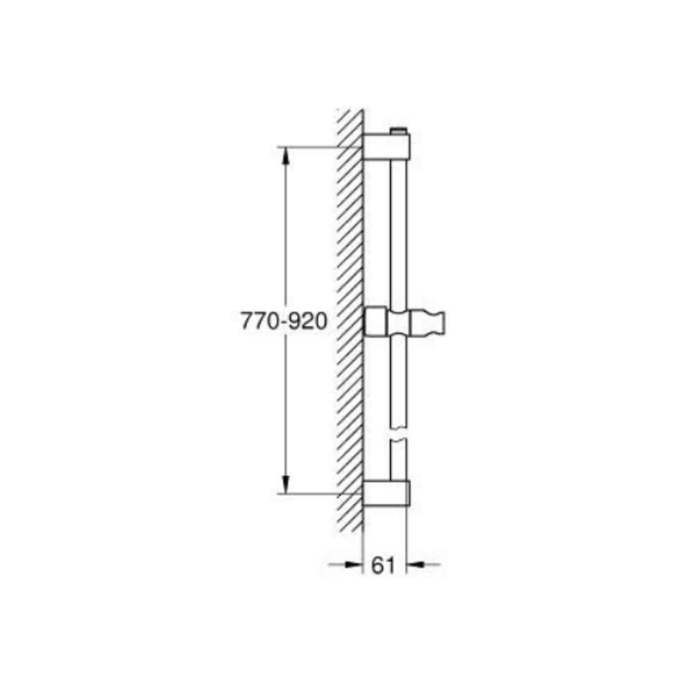 Thanh trượt sen tắm Tempesta GROHE 27524001