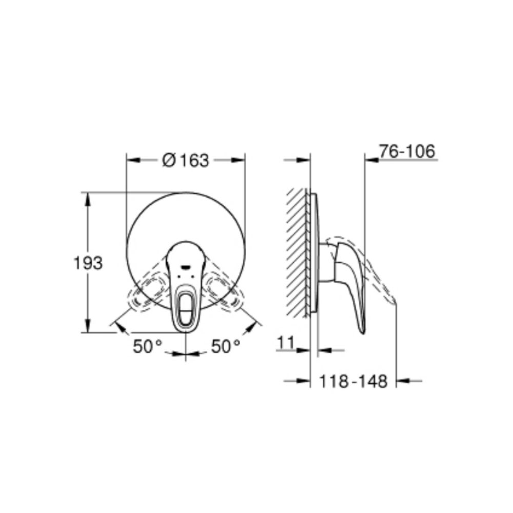 Van điều chỉnh nóng lạnh Eurostyle GROHE 19507003