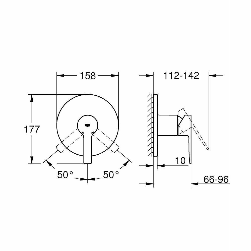 Van điều chỉnh nóng lạnh Lineare GROHE 24063001