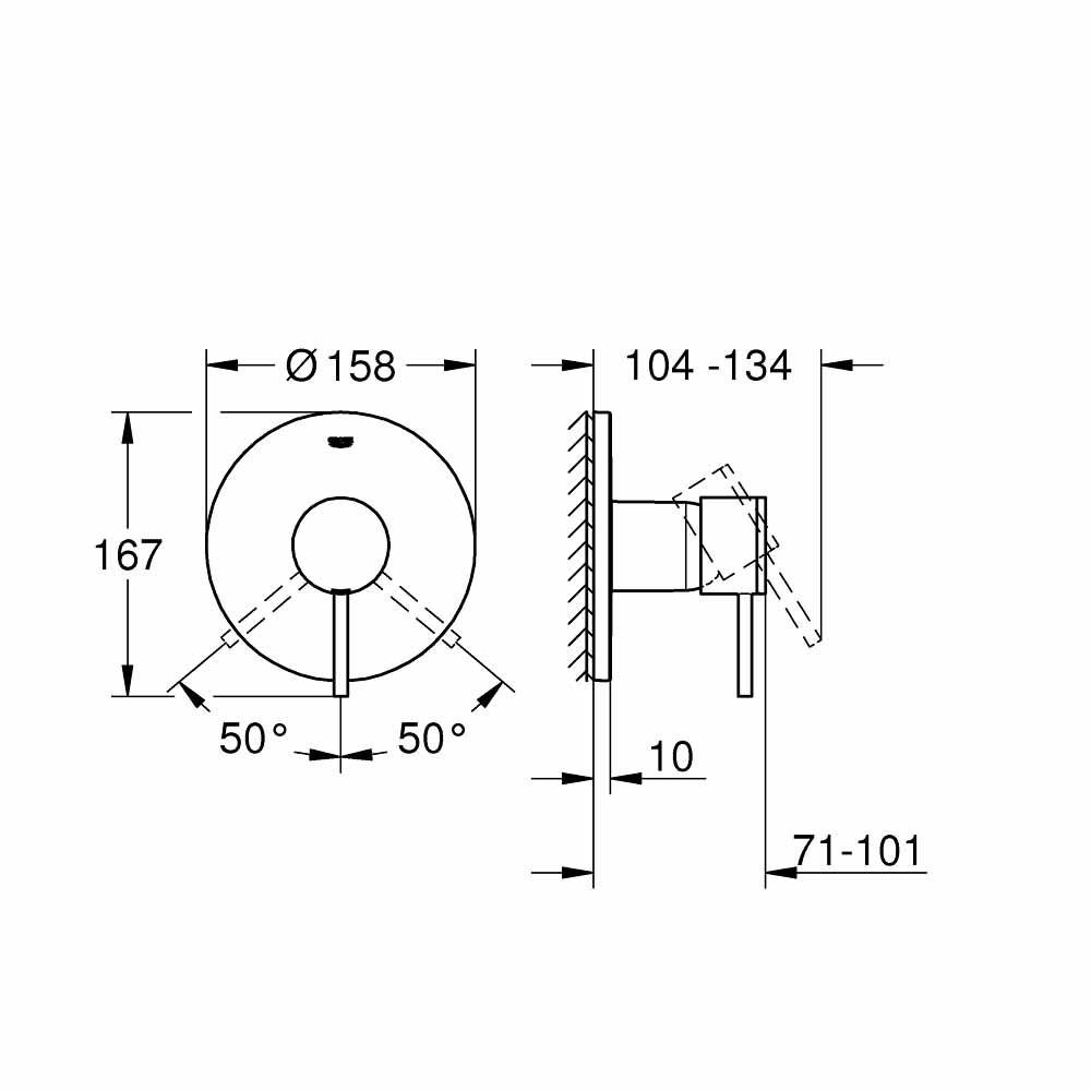 Van điều chỉnh nóng lạnh Atrio GROHE 24065003