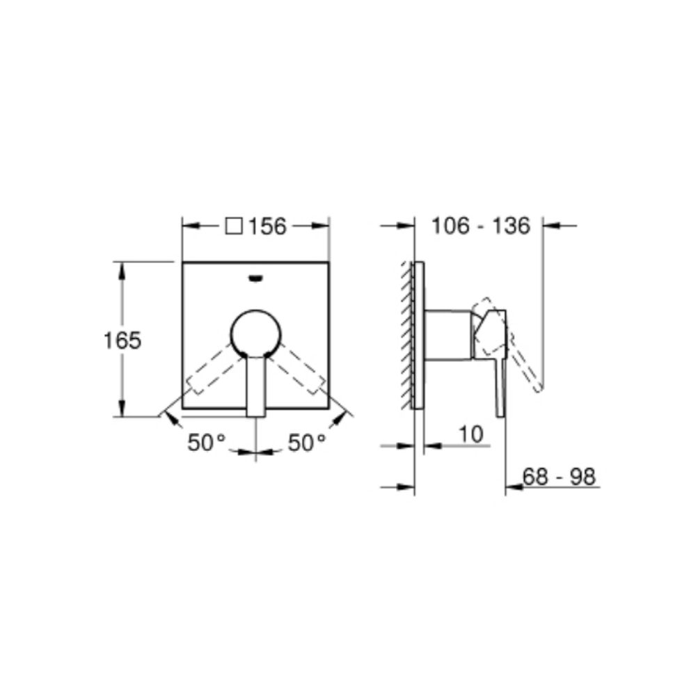Van điều chỉnh nóng lạnh Allure GROHE 24069000