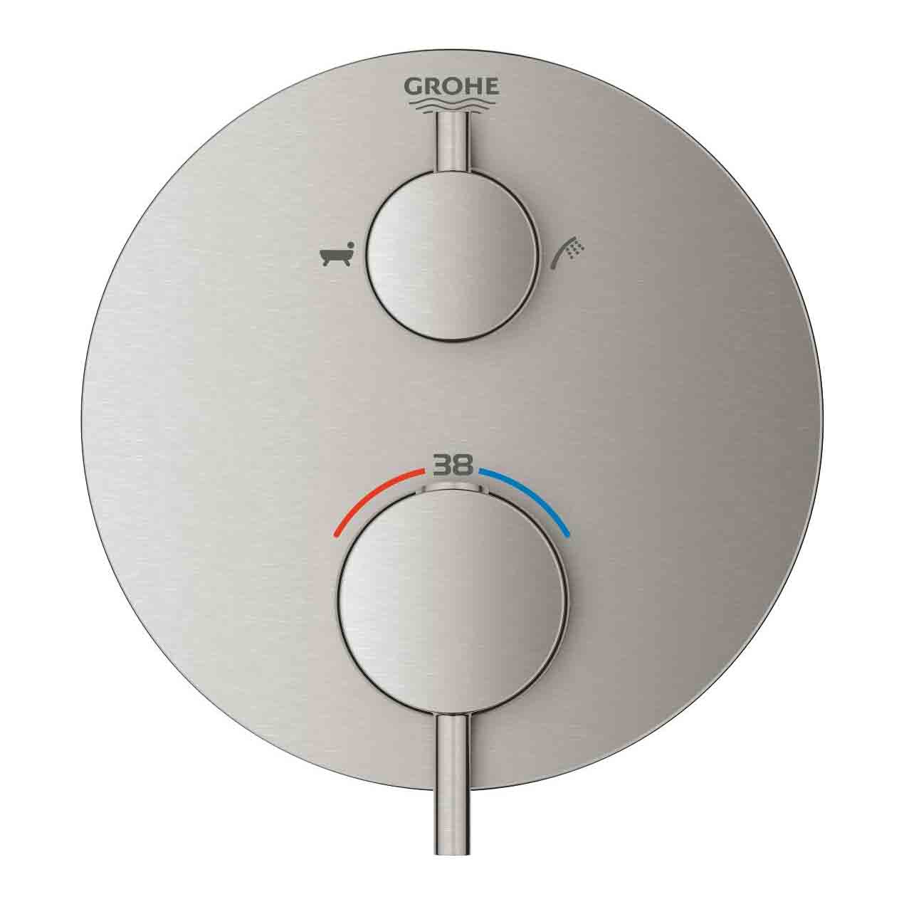 Van nhiệt độ kèm chuyển hướng 2 đường Atrio GROHE 24138003