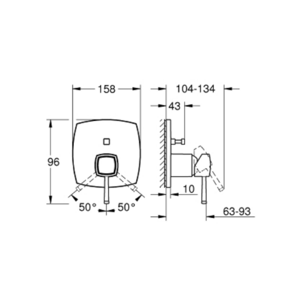 Van nóng lạnh kèm chuyển hướng 2 đường Grandera GROHE 24260DA0