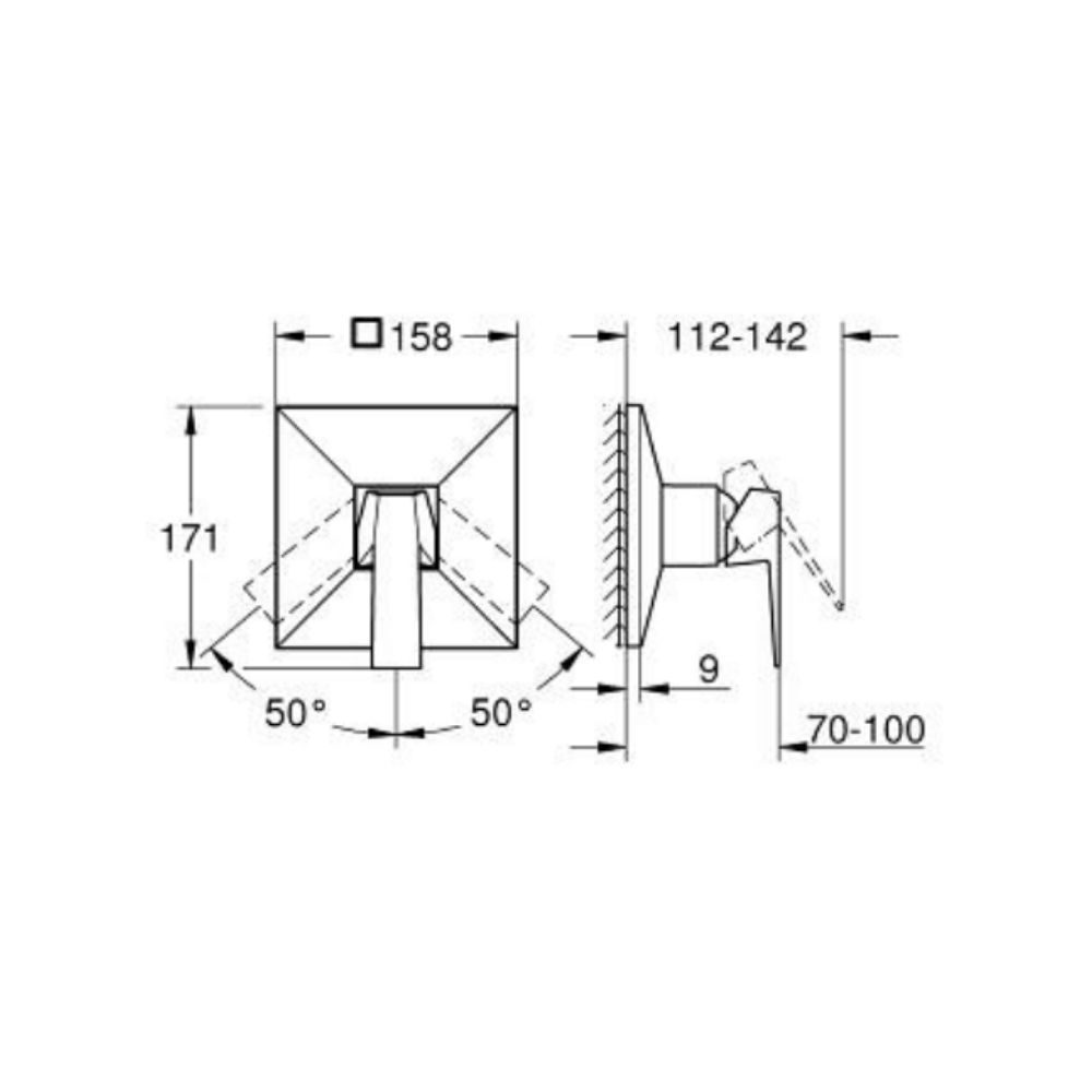 Van điều chỉnh nóng lạnh Allure Brilliant GROHE 24277000