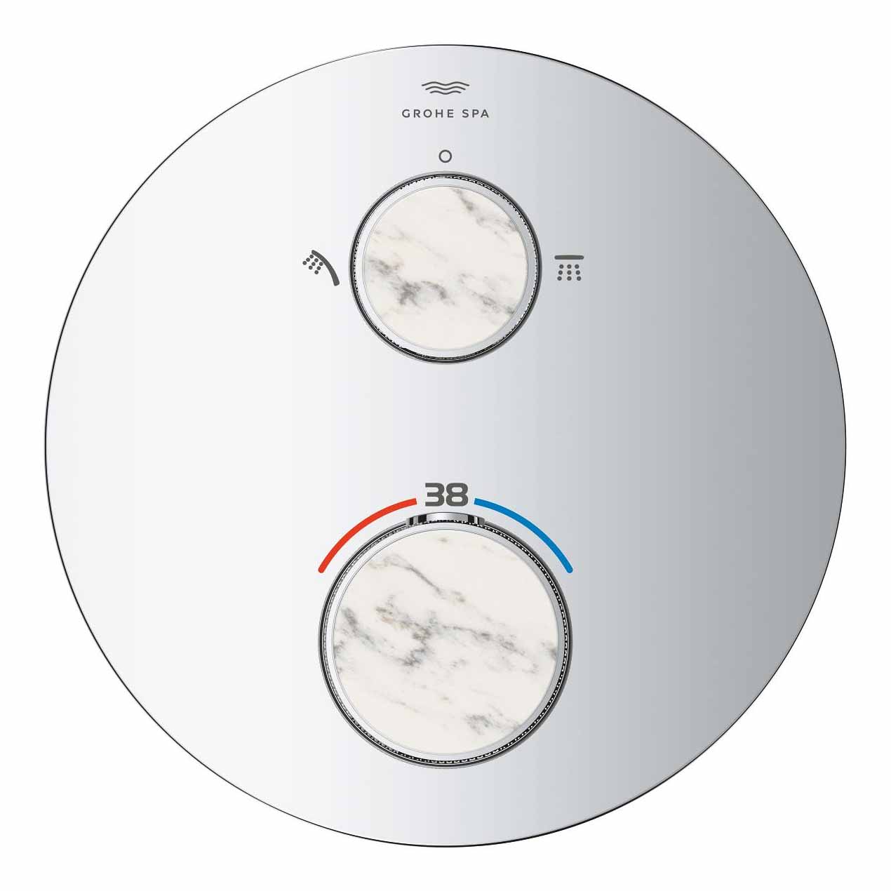 Van nhiệt độ kèm chuyển hướng 2 đường Atrio GROHE 24396000