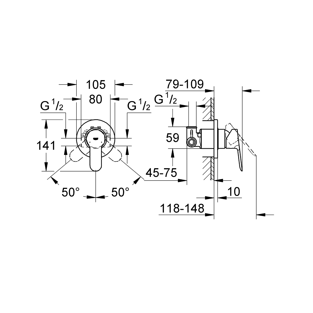 Van điều chỉnh nóng lạnh BauEdge GROHE 29040000