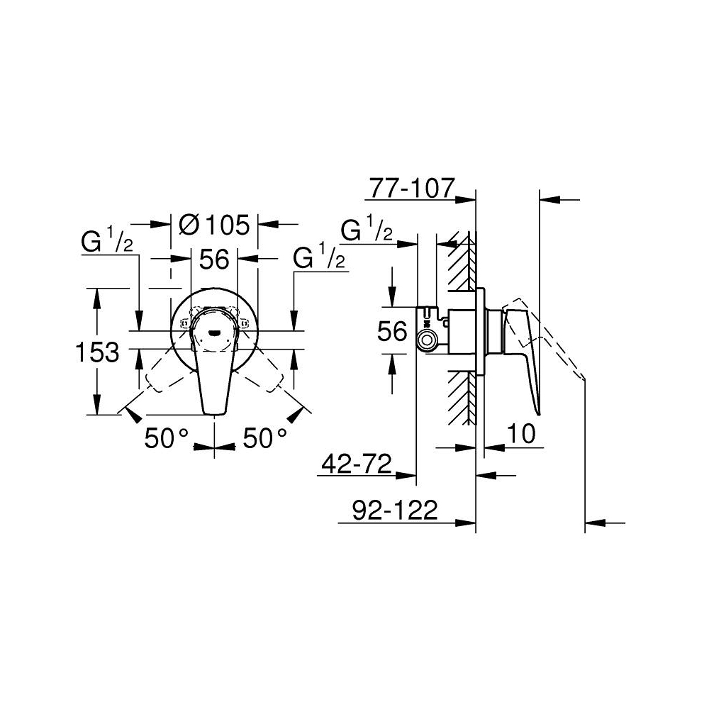 Van điều chỉnh nóng lạnh BauEdge GROHE 29040001