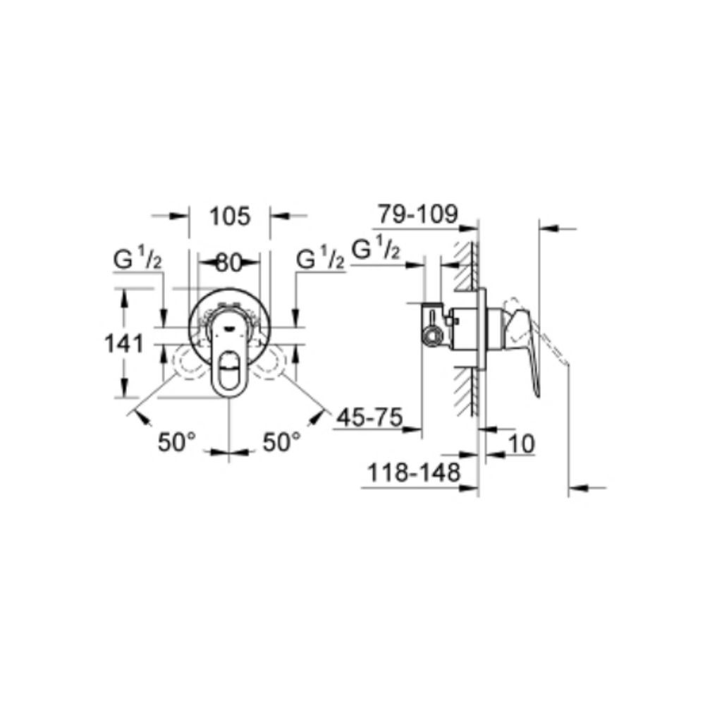Van điều chỉnh nóng lạnh BauLoop GROHE 29042000