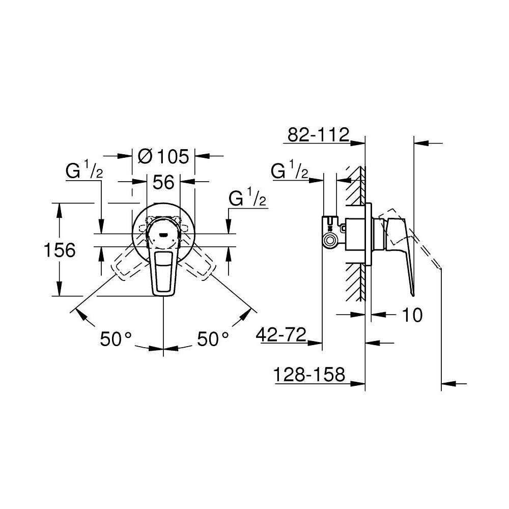 Van điều chỉnh nóng lạnh BauLoop GROHE 29042001