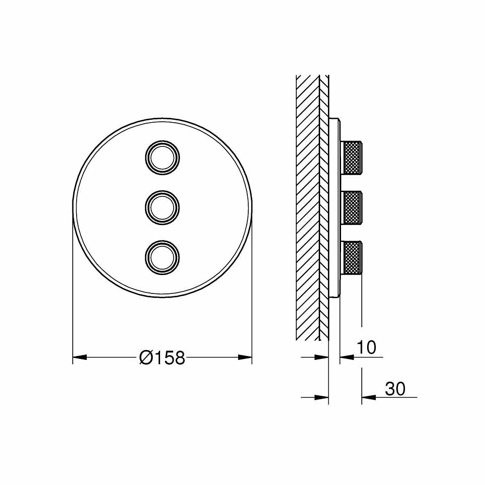Van chuyển hướng 3 đường nước Grohtherm SmartControl GROHE 29122000