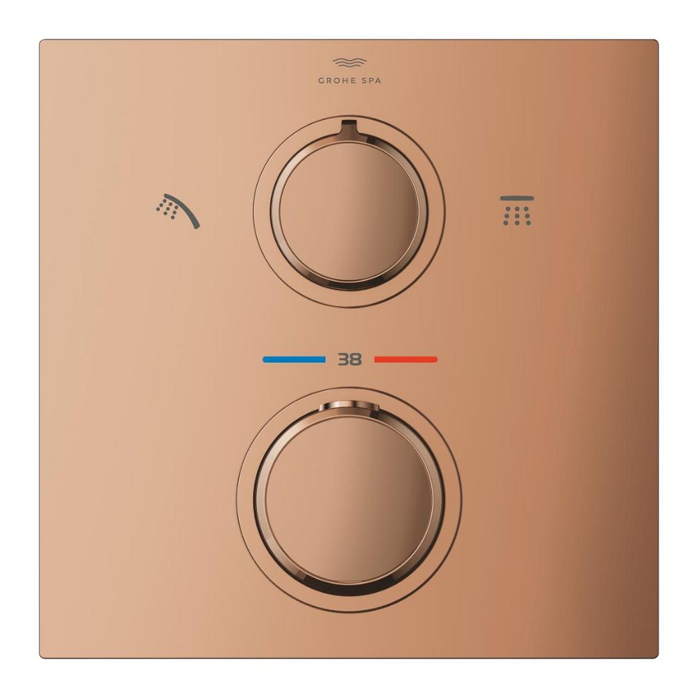 Van nhiệt độ kèm chuyển hướng 2 đường Allure GROHE 29181002