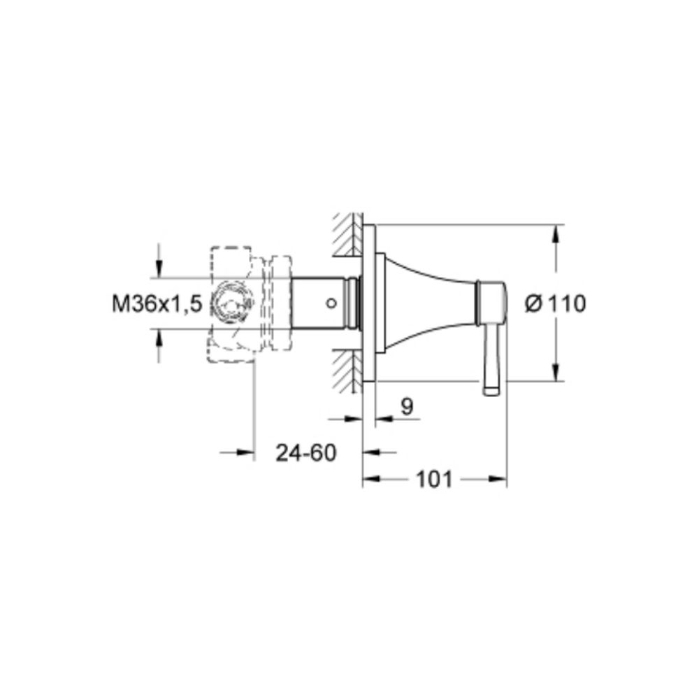 Van chuyển hướng 3 đường Grandera GROHE 29419000