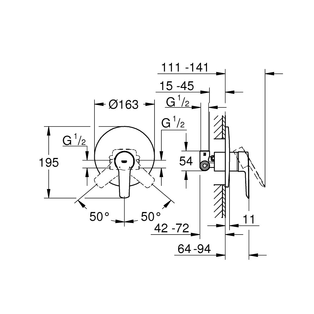 Van điều chỉnh nóng lạnh Start GROHE 32590002
