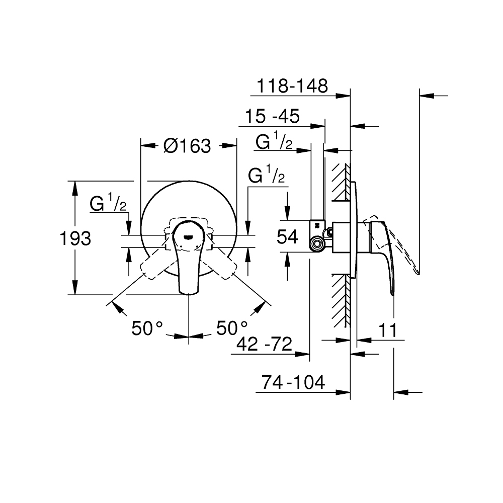 Van điều chỉnh nóng lạnh Eurosmart GROHE 33556003