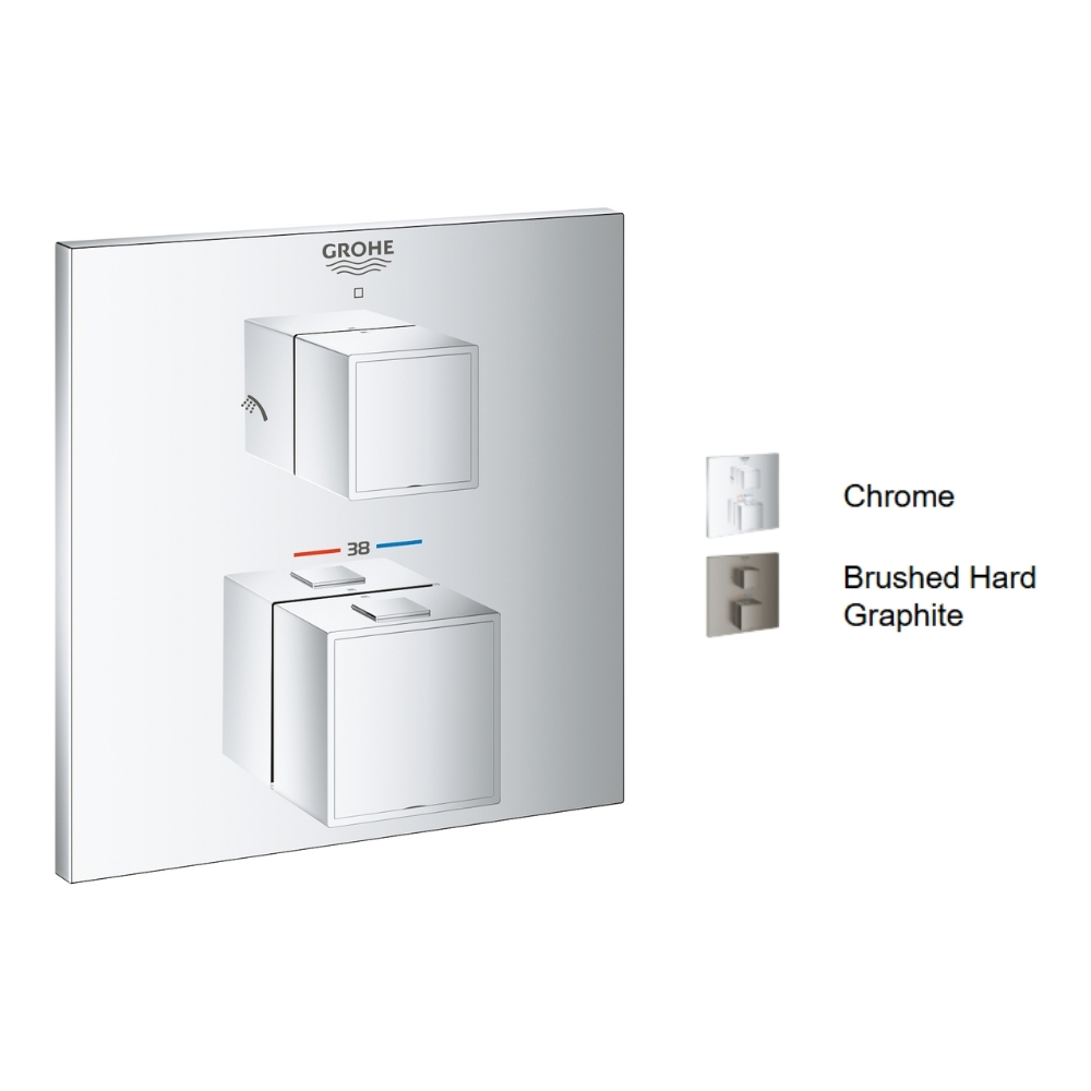 Van nhiệt độ kèm chuyển hướng 2 đường Grohtherm Cube GROHE 24154000