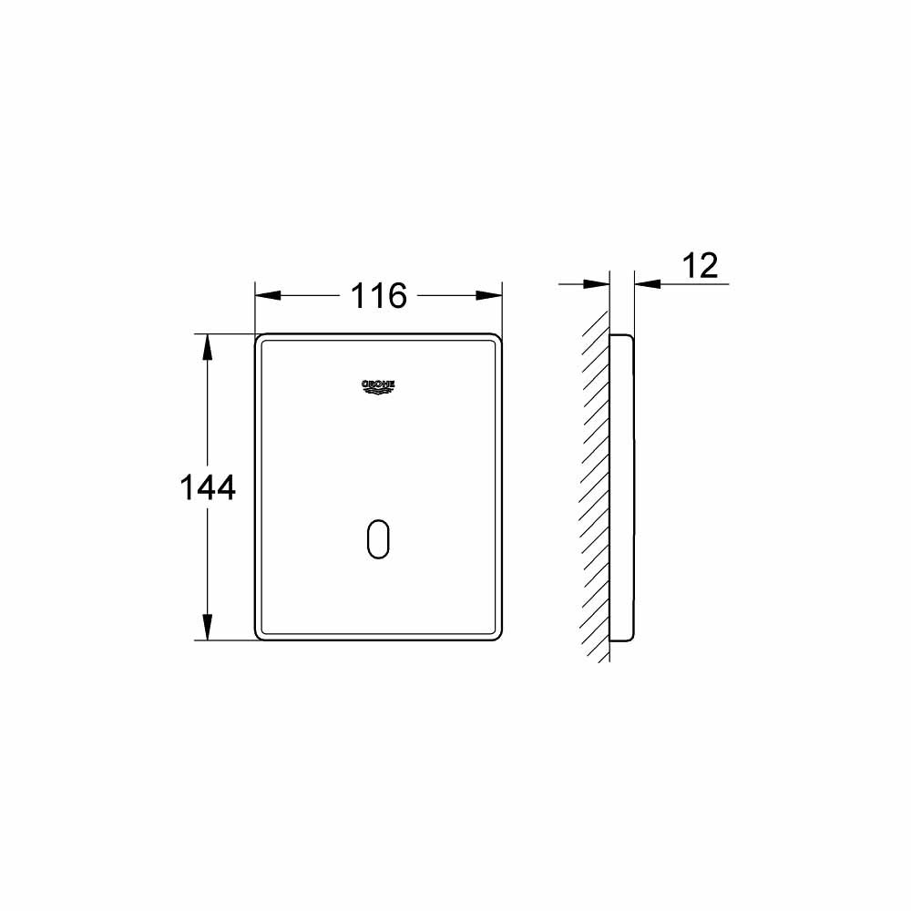 Van xả tiểu cảm ứng Tectron Skate GROHE 37321001