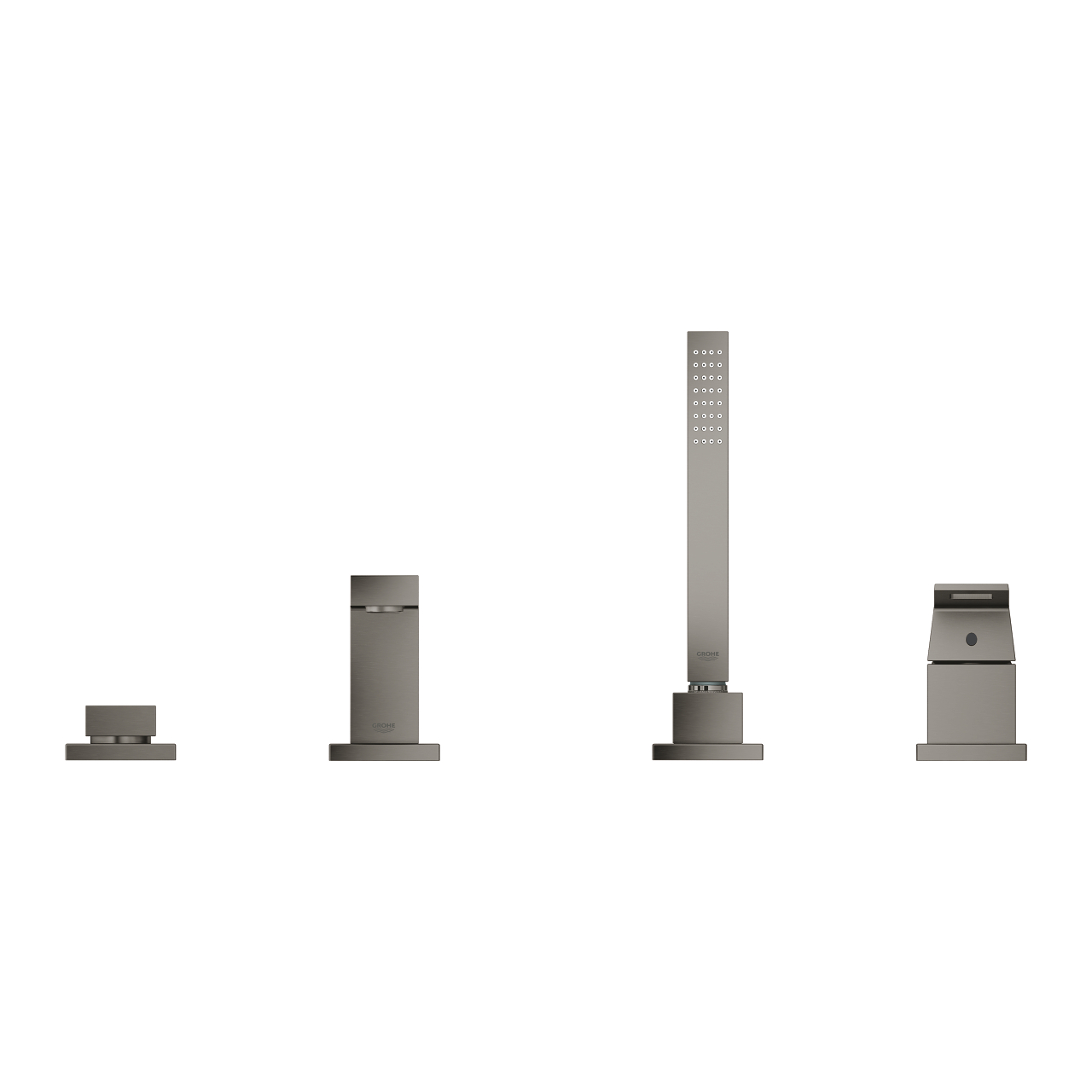 Vòi bồn tắm 4 lỗ nóng lạnh kèm tay sen Eurocube GROHE 19897001