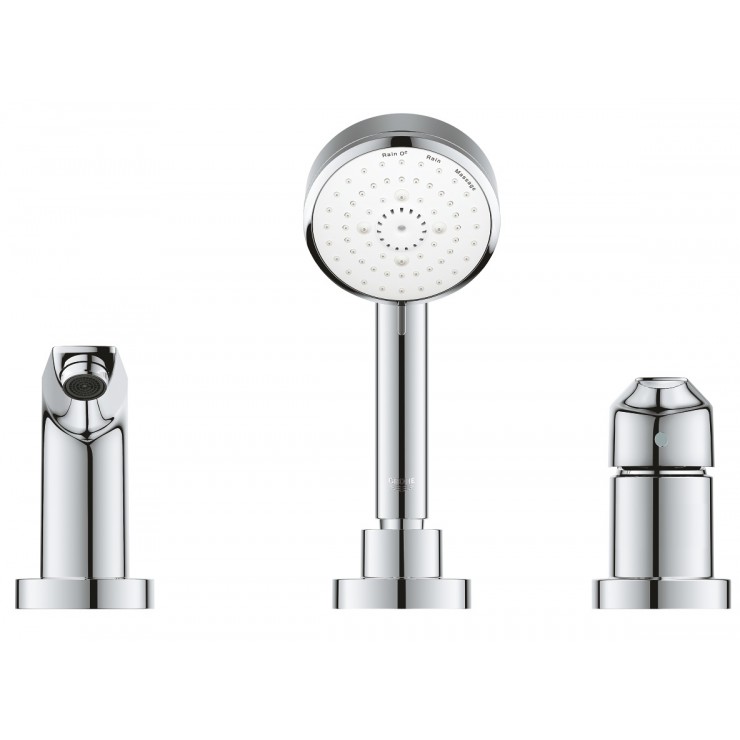 Bộ vòi xả 3 lỗ gắn thành bồn tắm BauEdge Grohe 2511710A