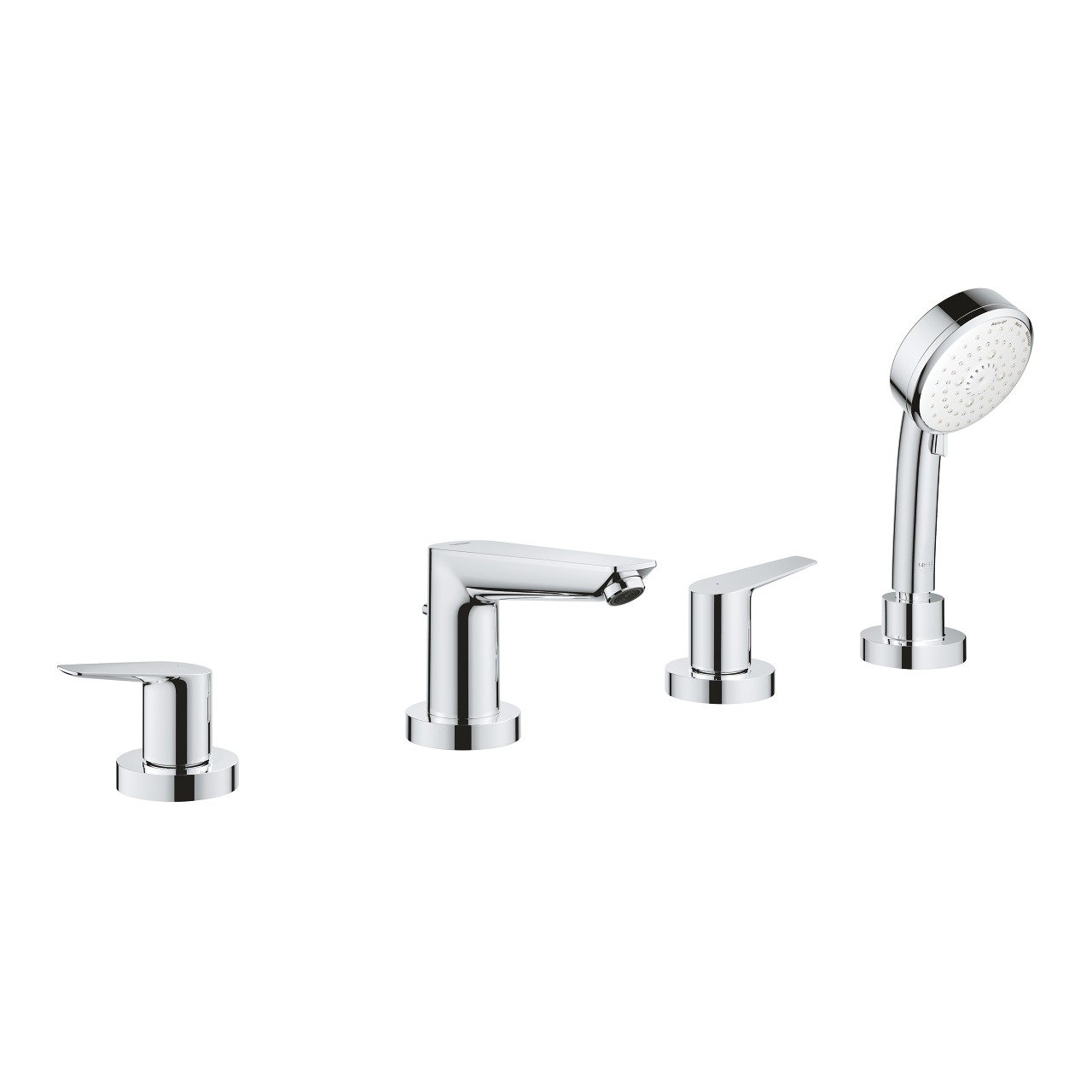 Vòi bồn tắm 4 lỗ nóng lạnh kèm tay sen BauEdge GROHE 2512010A