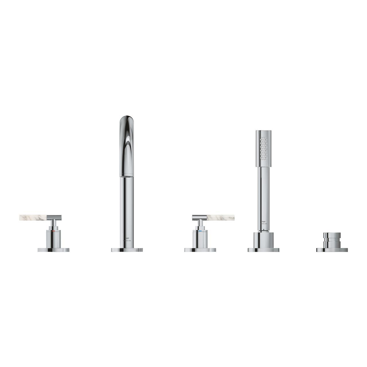 Vòi bồn tắm 5 lỗ nóng lạnh kèm tay sen Atrio GROHE 25224000