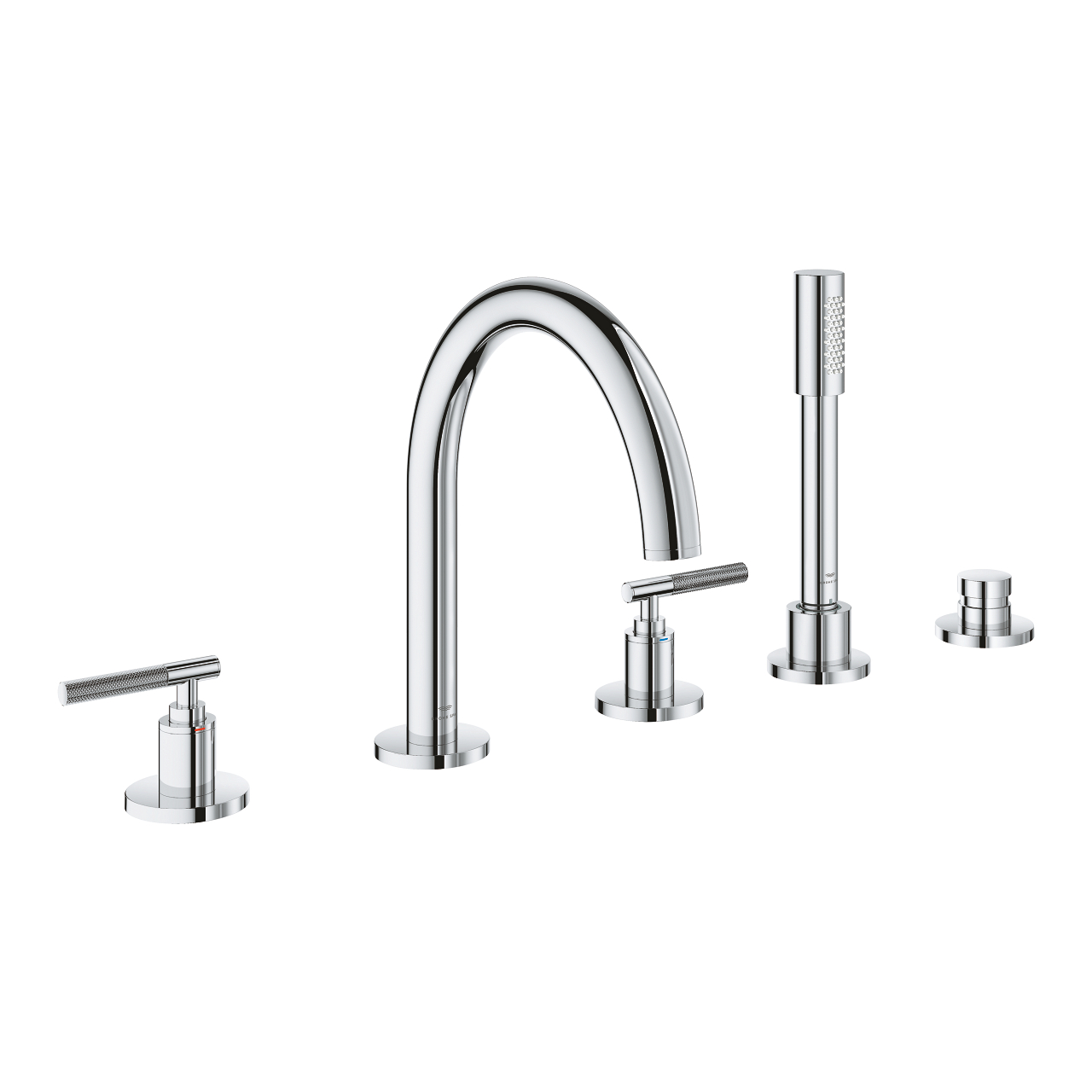 Vòi bồn tắm 5 lỗ nóng lạnh kèm tay sen Atrio GROHE 25224000