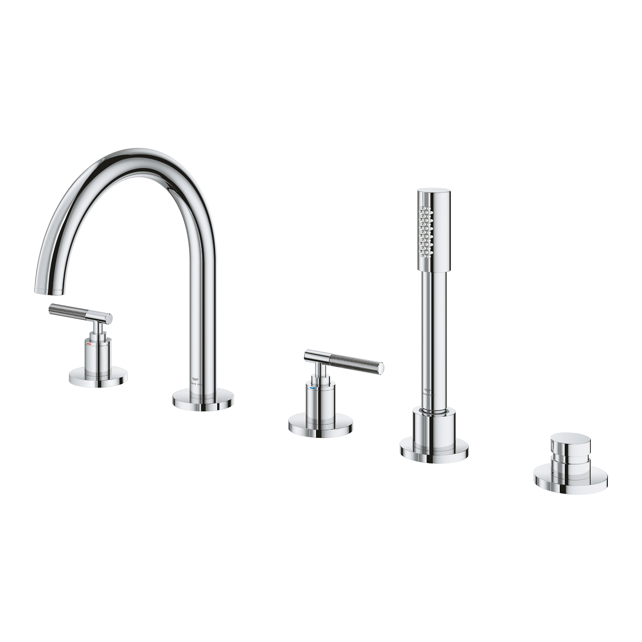 Vòi bồn tắm 5 lỗ nóng lạnh kèm tay sen Atrio GROHE 25224000