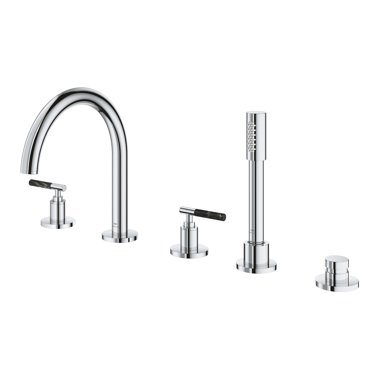 Vòi bồn tắm 5 lỗ nóng lạnh kèm tay sen Atrio GROHE 25224000