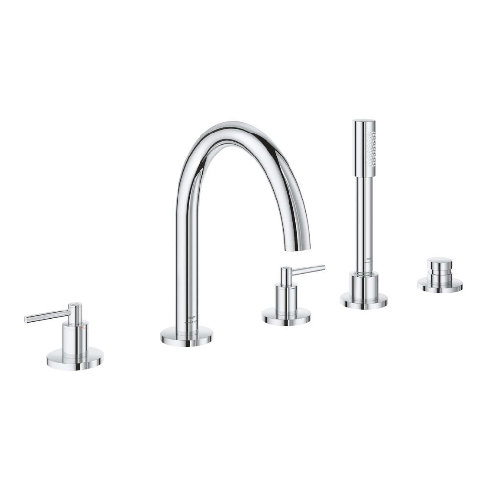 Vòi bồn tắm 5 lỗ nóng lạnh kèm tay sen Atrio GROHE 29407000