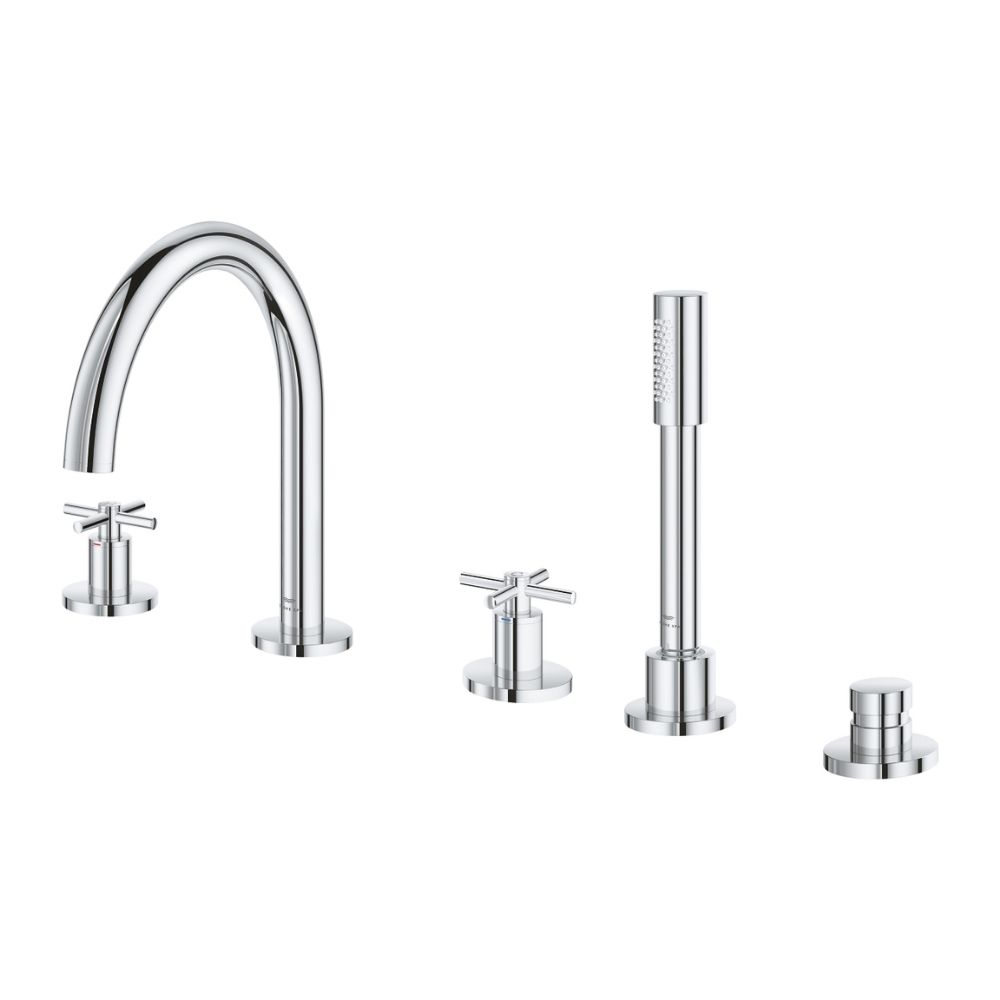 Vòi bồn tắm 5 lỗ nóng lạnh kèm tay sen Atrio GROHE 29408000
