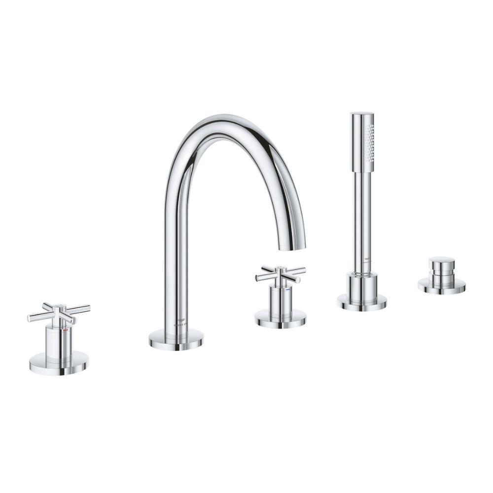 Vòi bồn tắm 5 lỗ nóng lạnh kèm tay sen Atrio GROHE 29408000